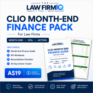 Clio Month-End Finance Pack for Law Firms